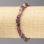 Bracelet of Tourmaline Beads, tumbled, diameter 6x7mm± on elastic, length 18cm+