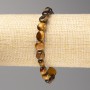 Tiger Eye Stone Bead Bracelet, faceted, 8x8mm+, on elastic, length 18cm+