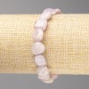 Kunzite Stone Bracelet Bezel Cut, diameter 10x13mm± on elastic, length 18cm+