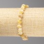 Bracelet with Yellow Jadeite Beads, faceted, 8x4mm, elastic, length 18cm