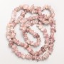 Turmaline Quartz Natural Stone Bead Fragment on Thread, 8x3mm±, 80cm± length