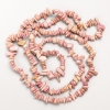 Rhodonite Natural Stone Beads on Thread, chip 8x3mm±, 84cm length