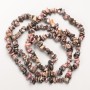 Rhodonite Beads natural stone rubble on thread, diameter 8x4mm±, length 84cm ±