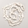 Adularia Beads Natural Stone Chip on Thread, 8x4 mm ±, Length 80 cm ±