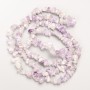 Amethyst Beads natural stone chip on a thread, diameter 8x3mm±, length 80cm ±