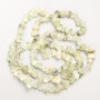 Prehnite beads natural stone chip on a thread, diameter 9x4 mm +/-, length 82 cm +
