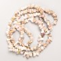 Pink Opal Beads natural gemstone chips on thread, 9x4mm±, 80cm length ±