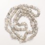Labradorite Beads natural stone chip on thread, diameter 7x3mm±, length 80cm ±
