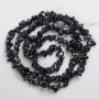 Aventurine Beads Night of Cairo natural stone chip on thread, diameter 8×3 mm ±, length 80 cm +