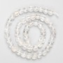 Mountain Crystal Beads - Faceted Cube Stone on Thread, 7 mm ± Diameter, 38 cm ± Length