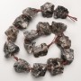 Raw Turquoise Beads Unprocessed Natural Stone Nuggets on Thread d 25x27mm+-, length 42cm +