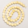 Citrine beads natural stone faceted round bead on a string, diameter 8mm +/-, length 37cm +