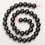 Garnet Beads natural stone smooth ball on a thread, diameter 10mm±, length 38cm ±