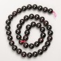 Garnet Beads Natural Stone Smooth Sphere on Thread, diameter 9mm+-, length 39cm +