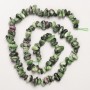 Zoisite Beads natural stone chip on thread d 7x3mm+-, length 41cm +