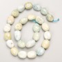 Morganite Beads natural gemstone faceted on thread assorted sizes d 10×12-13×18 mm +-, length 40 cm +