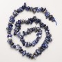 Sodalite Beads natural stone chip on thread, diameter 8x4mm+-, length 40cm +