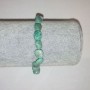 Bracelet of natural amazonite, cabochon cut, diameter 8x9mm(±), circumference 18 cm, on elastic