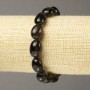 Bracelet Smoky Topaz with natural stone, tumbled, diameter 13×10mm ±, length 18cm ±
