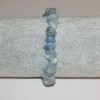 Bracelet with natural aquamarine, grain 6-7mm x 3mm, circumference 18cm