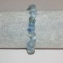 Bracelet with natural aquamarine, grain 6-7mm x 3mm, circumference 18cm