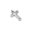 Hematite Cross Pendant, diameter 30.5×44×4, 5mm+