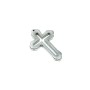 Hematite Cross Pendant, diameter 30.5×44×4, 5mm+