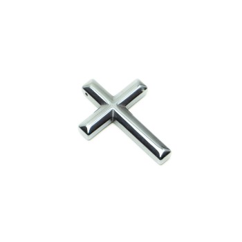 Cross Pendant with Hematite, 23×35 mm, 5×5 mm+