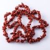 Red Jasper Natural Stone Beads on Strand, “Stone Chip”, 3-10mm, 85-90cm