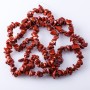 Red Jasper Natural Stone Beads on Strand, “Stone Chip”, 3-10mm, 85-90cm