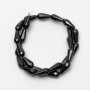 Hematite Beads Multifaceted 8x17mm, 40cm string on thread