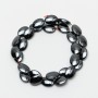 Hematite Beads Oval, 10×14×5mm, +/- 40 cm length on thread