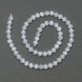 Selenite Beads Smooth Sphere 6.5 mm Diameter, 39 in (±) Length on Thread