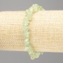 Bracelet Prehnite natural stone, faceted, diameter 9×3(±)mm, length 18cm (stretch)