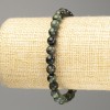 Ocean Jasper Bracelet Smooth Round Beads, 6.5 mm diameter, 18 cm length (stretch)
