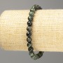 Ocean Jasper Bracelet Smooth Round Beads, 6.5 mm diameter, 18 cm length (stretch)