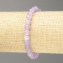 Amethyst Bracelet (plated Quartz imitation) smooth beads, 6mm diameter ±, length 18cm (stretch)