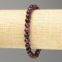 Bracelet Rubellite Tourmaline Smooth Bead 6.5-6.0 mm, length 18 cm (stretch)