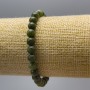 Jadeite Bracelet (artificial acrylic) smooth beads, 6.5mm diameter ±, length 18cm (stretch)