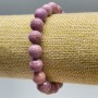 Phosphosiderite Bracelet (synthetic) faceted bead, diameter 10mm ±, length 18cm (stretch)