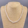 Freshwater Pearl Necklace d 7x5mm+-, length 47 cm
