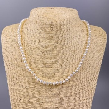 Necklace of Freshwater Pearls 5x4 mm, length 49 cm