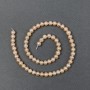 Peach Freshwater Pearls on a Thread d 6-7mm+-, length 37cm+