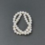 Freshwater oval pearls on a thread, 10x8 mm diameter, length 38 cm