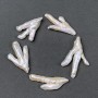Baroque pearls with a "gasoline" tint d 24x37mm±through hole, length 37cm± (per piece)