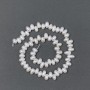 Freshwater White Oval Pearls on a Thread, 9.5x6 mm ±, length 36 cm ±