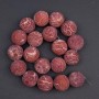 Puffy Sponge Coral natural bead, diameter 22mm±, length 42cm± on a fishing line