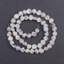 Mother-of-Pearl Faceted Beads, 8x6mm, 37 in. (approx.) on Thread
