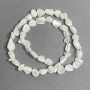 Mother-of-P pearl Tube Beads 8x6mm, 41cm length on fishing line