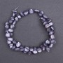 Gray Mother-of-Pearl Faceted Beads 8x6 mm, diameter 8x6 mm, 41 cm long on a fishing line